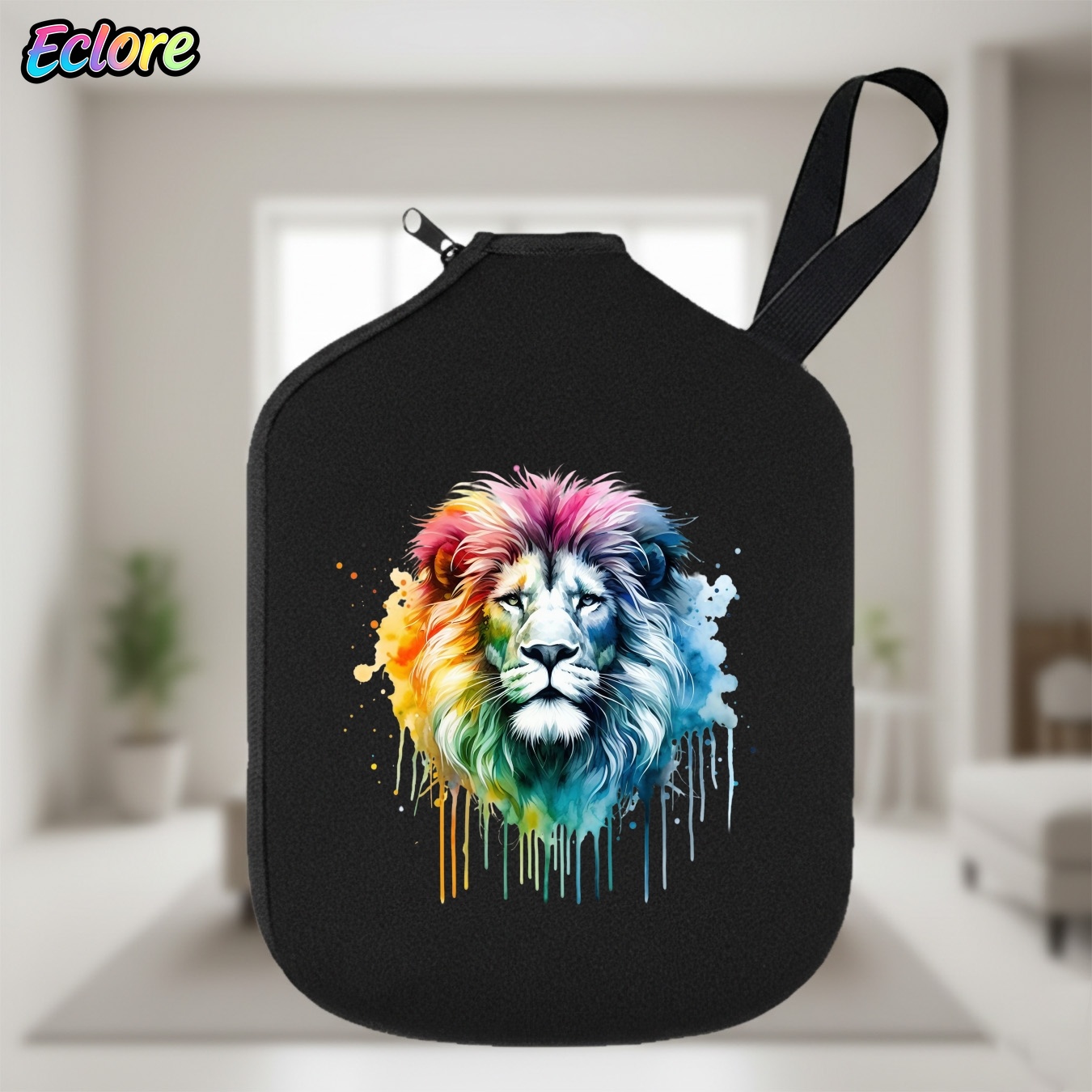 Table Tennis Games - Tas Dayung Pickleball Kepala Singa Warna-warni