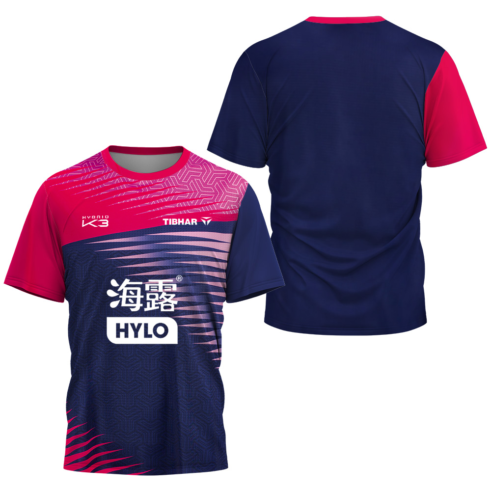 Table Tennis Uniform - Felix Lebrun Kaus Pria Bernapas Cepat
