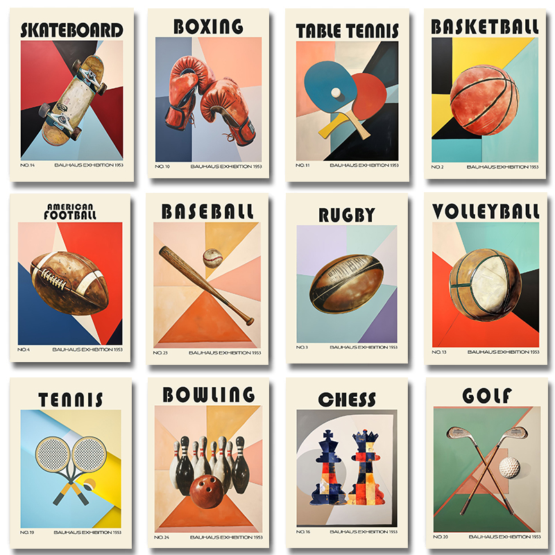 Table Tennis Live - (Tanpa bingkai) Lukisan Kanvas Poster Olahraga