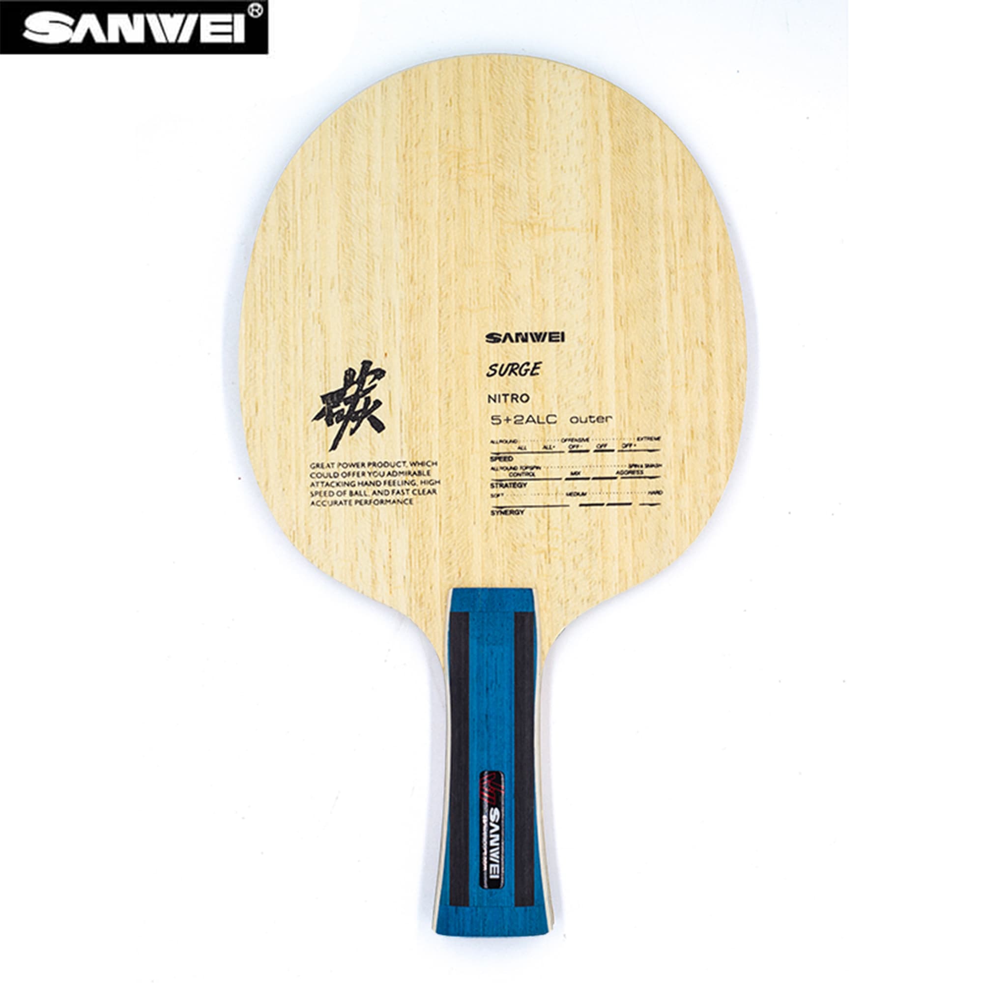 Stiga Carbon Blade - Blade Tenis Meja SANWEI Nitro ALC