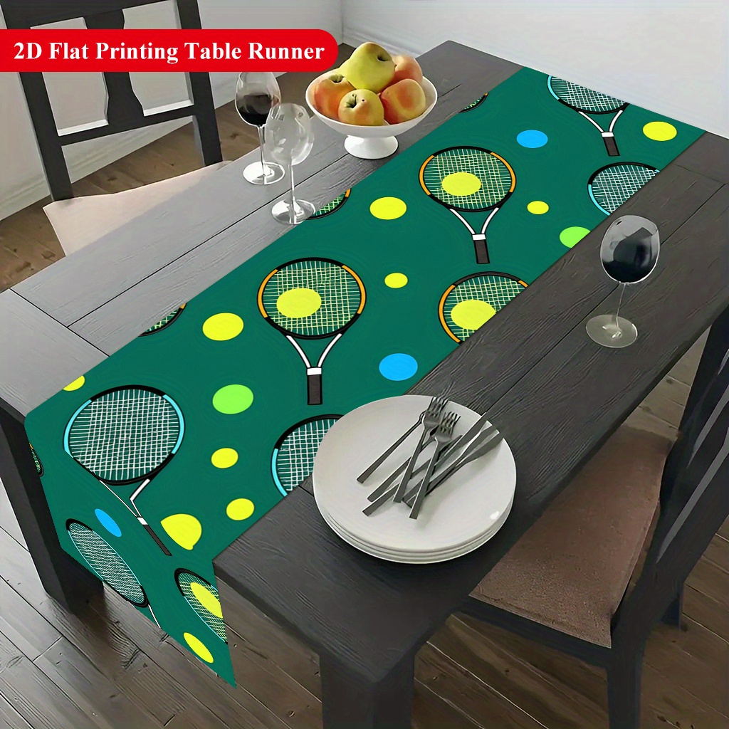 Table Tennis Live - Taplak meja bermotif bola tenis dan