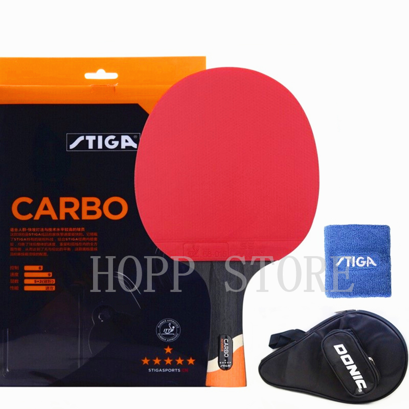 Stiga Carbon Blade - STIGA 6 Star Raket Ofensif Profesional
