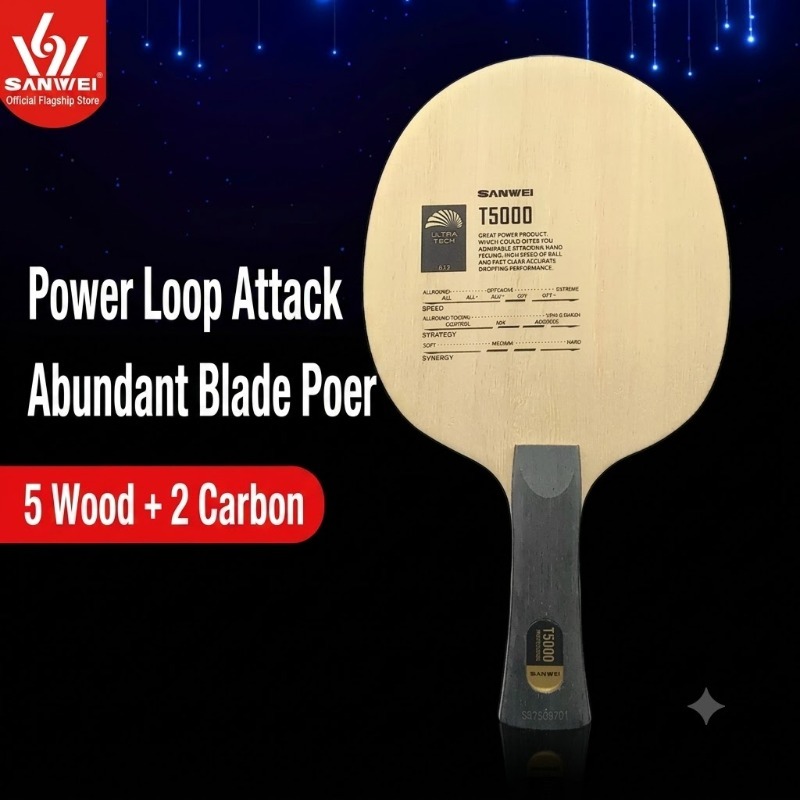 1 Buah Pisau Tenis Meja SANWEI - Stiga Carbon Blade ulasan dan harga