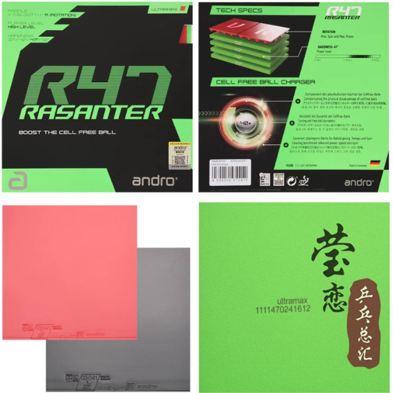 Andro Rasanter R45 47 50 C45 4 - Table Tennis Games ulasan dan harga