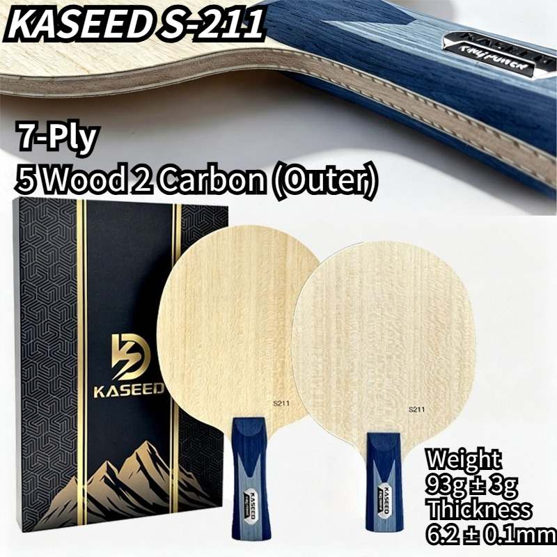 KASEED S211 King Power 7-Ply O - Stiga Carbon Blade ulasan dan harga
